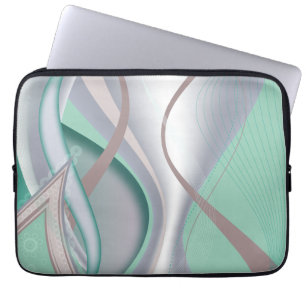 Capa Para Notebook Abstrato Chocolate Mint Tornado