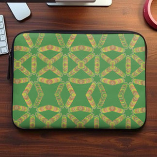 Capa Para Notebook Abstrato, colorido, símétrico, Starburst earthy ve