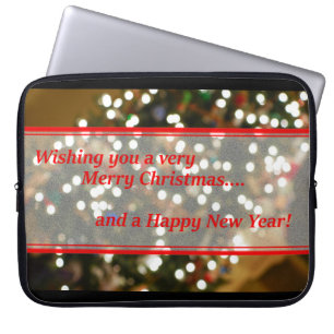 Capa Para Notebook Abstrato das Luzes de Natal