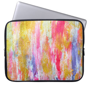 Capa Para Notebook Abstrato das tintas na parede. Tex moderno