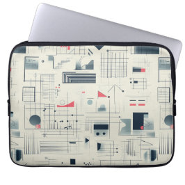 Capa Para Notebook Abstrato Data Visualization Laptop Case