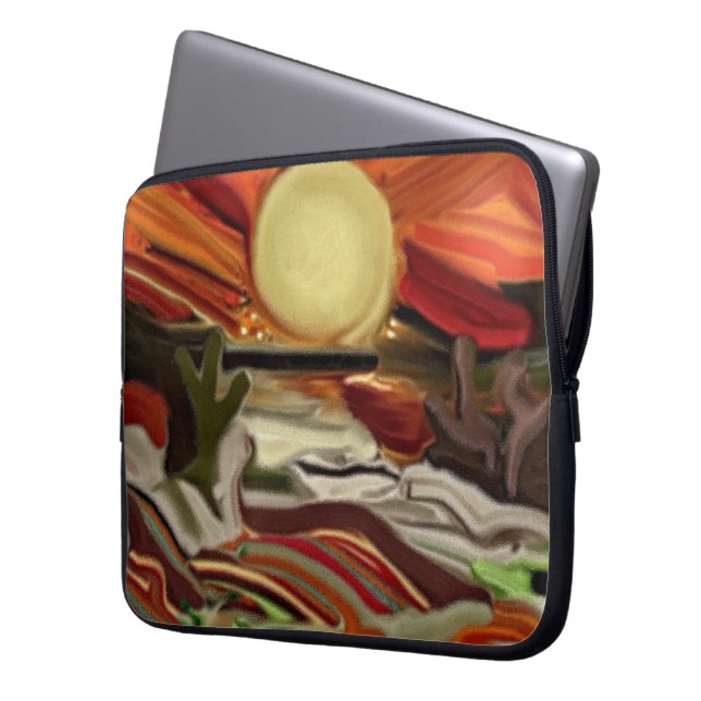 Capa Para Notebook Abstrato de Arte do Sudoeste do Céu (Frente Esquerda)