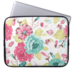 Capa Para Notebook Abstrato de Elegância Floral Sem Olhos.