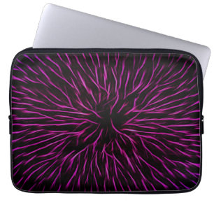 Capa Para Notebook Abstrato de Flor de Fogo Rosa Fundido