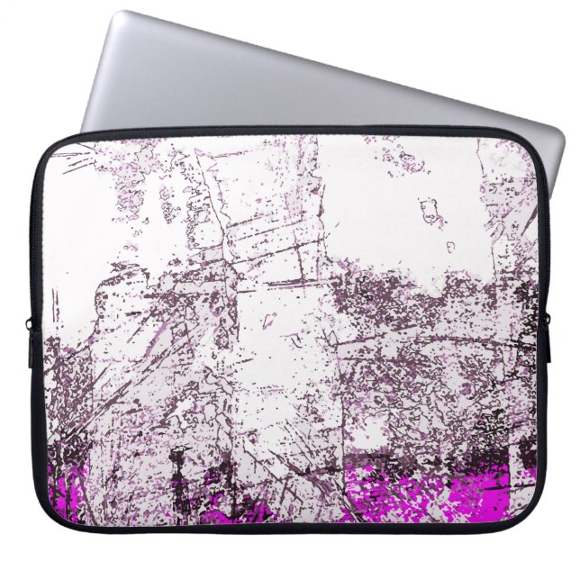 Capa Para Notebook Abstrato de fundo de pintura moderno. Ilustração. (Frente)