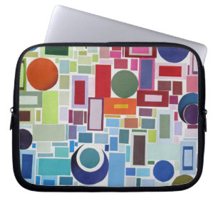 Capa Para Notebook abstrato de mosaico com colagem de cores retrorref