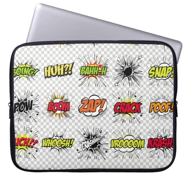 Capa Para Notebook abstrato de objetos de arte pop num suporte especi (Frente)