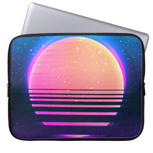 Capa Para Notebook Abstrato do estilo geométrico de vintage dos anos