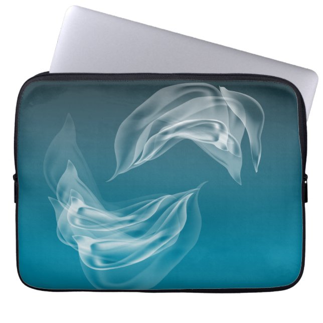 Capa Para Notebook Abstrato Dolphins no Play (Frente)
