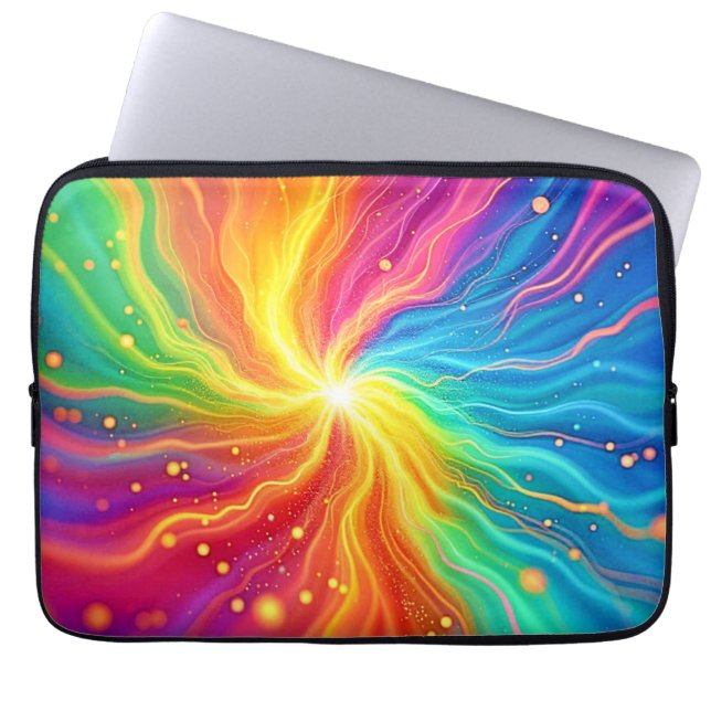 Capa Para Notebook Abstrato Energy Burst Graphic (Frente)