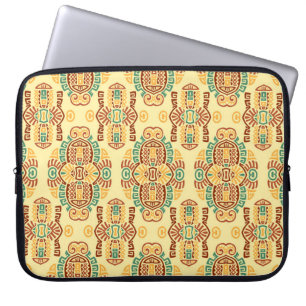 Capa Para Notebook Abstrato Etnia vintage Sem Olhos Padrão. Trendy b