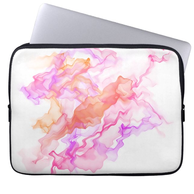 Capa Para Notebook Abstrato Fractal Smoke (Frente)