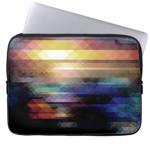 Capa Para Notebook Abstrato Geometria de Cores