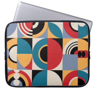 Capa Para Notebook Abstrato Memphis: Estilo de Vintagem Geométrico.