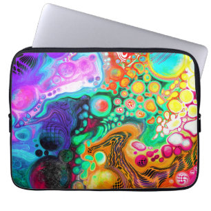 Capa Para Notebook Abstrato Modern Fluid Art