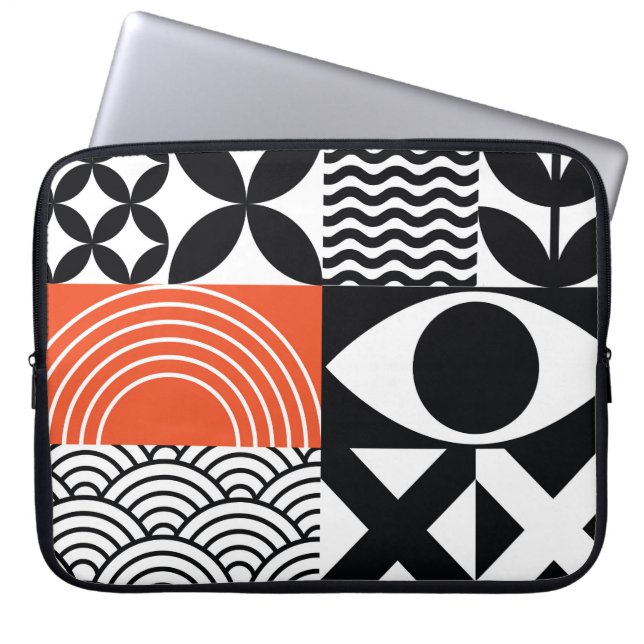 Capa Para Notebook Abstrato moderno: Canvas de Design artística. (Frente)