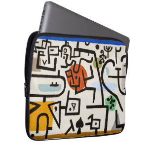 Capa Para Notebook Abstrato moderno de Paul Klee "Rich Port"