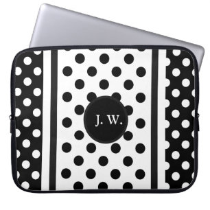 Capa Para Notebook Abstrato Monograma A Preto E Branco