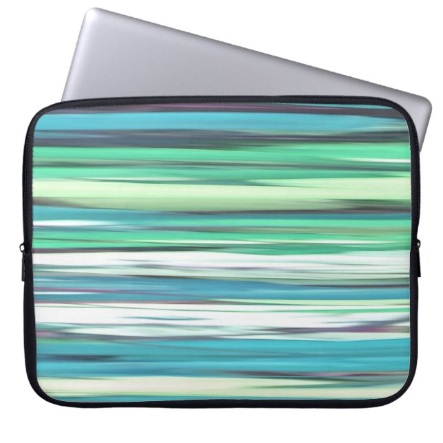 Capa Para Notebook Abstrato nº 2: borrão azul-aqua (Frente)