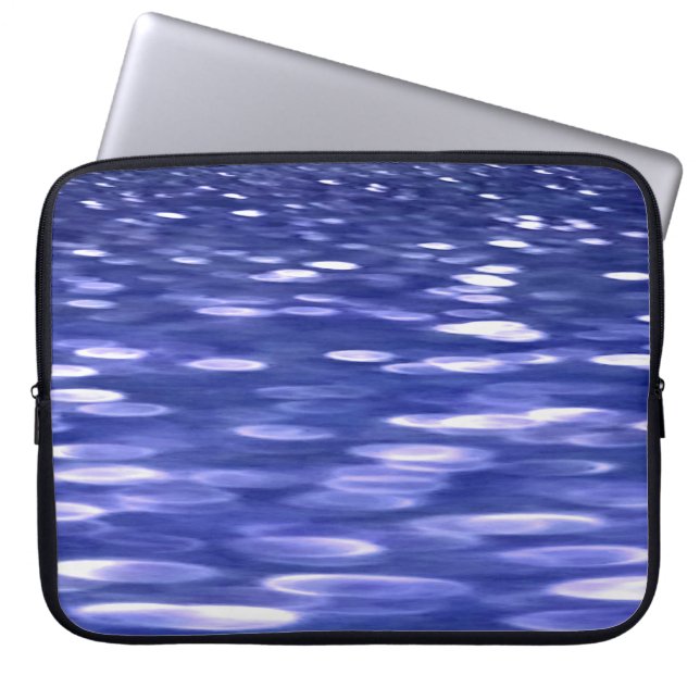 Capa Para Notebook Abstrato nº 3: Shimmer azul (Frente)