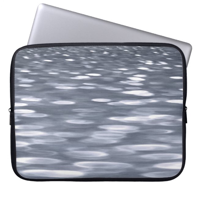 Capa Para Notebook Abstrato nº 3: Shimmer de Gunmetal (Frente)