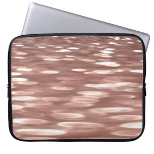 Capa Para Notebook Abstrato nº 3: Shimmer Dourado Rosa de cobre