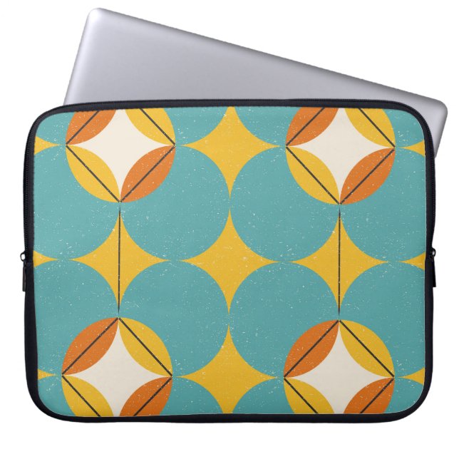 Capa Para Notebook Abstrato, Padrão Escandinavo Geométrico. (Frente)
