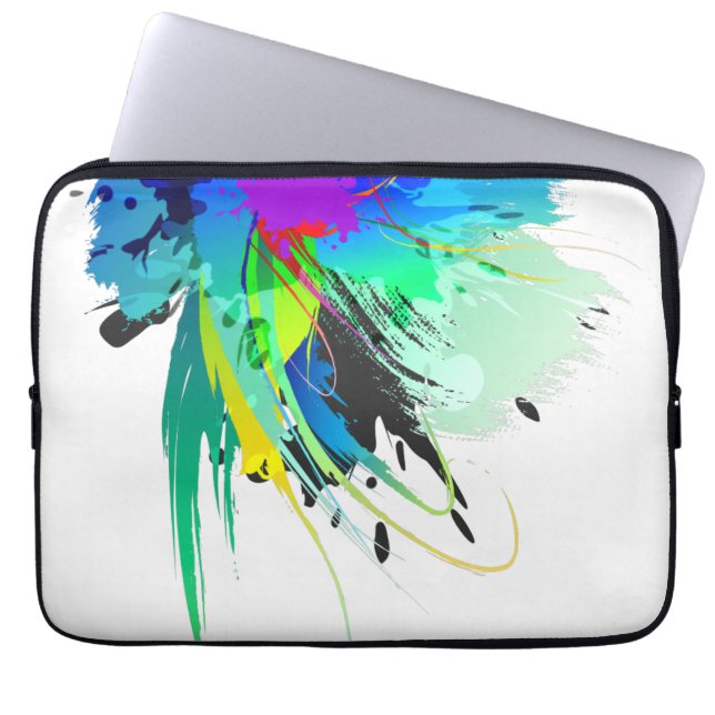 Capa Para Notebook Abstrato Paint Splatters (Frente)