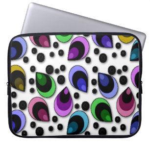 Capa Para Notebook Abstrato Peacock - Bolsa de laptop Padrão