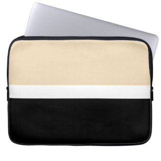 Capa Para Notebook Abstrato preto bege