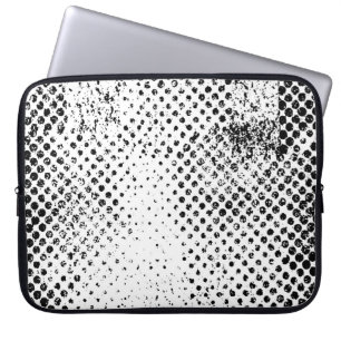 Capa Para Notebook Abstrato preto e branco fundo de colheita. Monoc