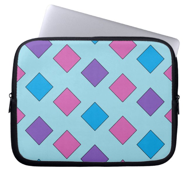 Capa Para Notebook Abstrato quadrados (Frente)
