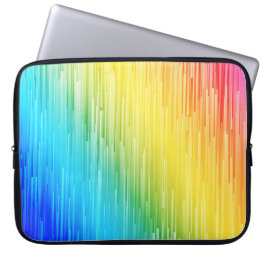 Capa Para Notebook Abstrato Rainbow Color Lines Bolsa de laptop Padrã