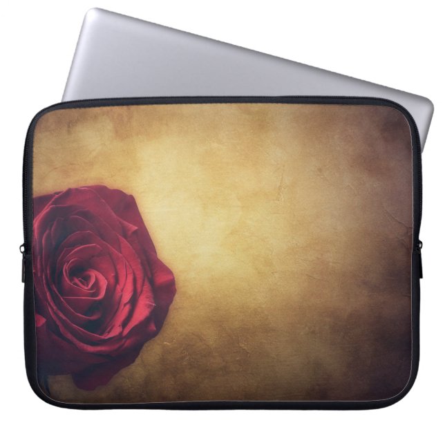 Capa Para Notebook abstrato rosa rosa de floração romântico (Frente)