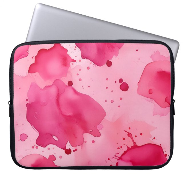 Capa Para Notebook Abstrato Rosa sobre Rosa (Frente)