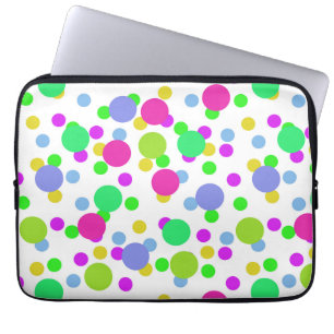 Capa Para Notebook Abstrato sem costura círculos de diversão pontos d