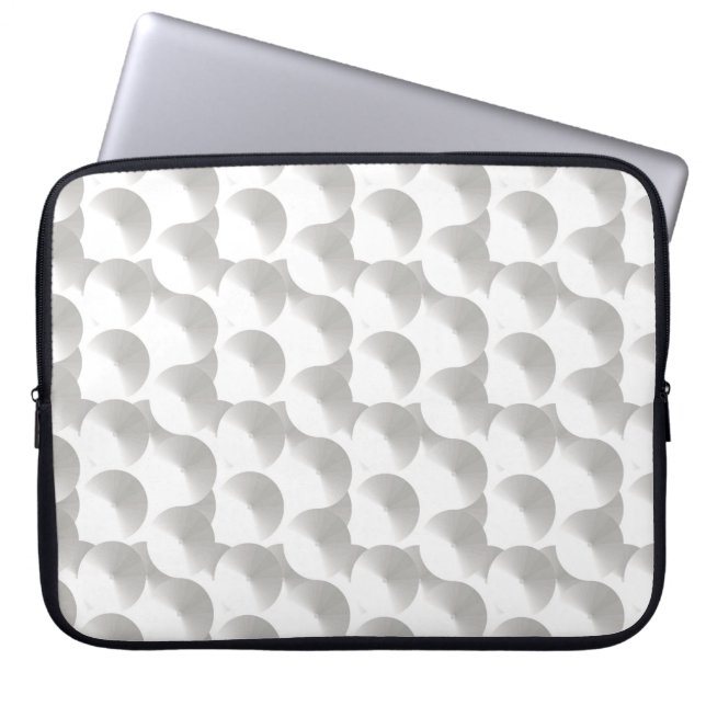 Capa Para Notebook Abstrato sem soldadura círculo 3d plano de fundo. (Frente)