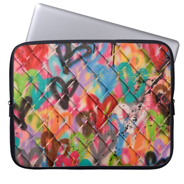 Capa Para Notebook Abstrato Spray Paint Texture Background art, rua, (Frente)