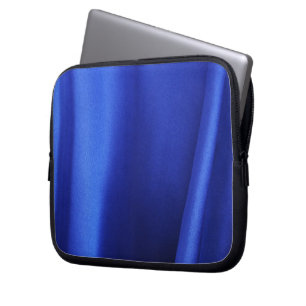 Capa Para Notebook Abstrato Tecido de Seda Azul