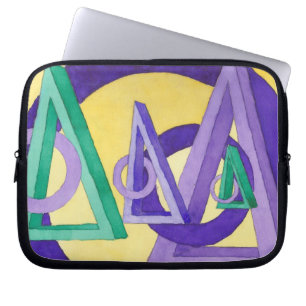 Capa Para Notebook Abstrato Triângulos