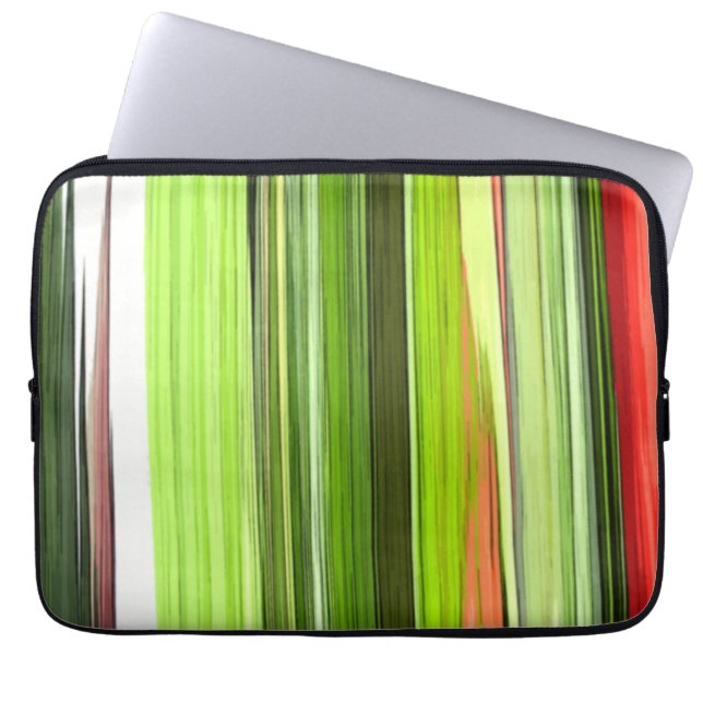 Capa Para Notebook Abstrato Vertical Verde 422 (Frente)