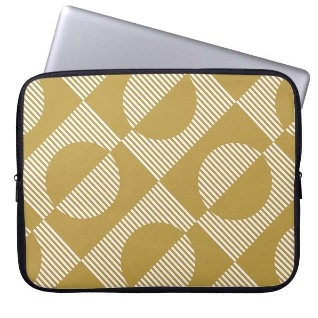 Capa Para Notebook Abstrato Vintage geométrico sem costura (Frente)