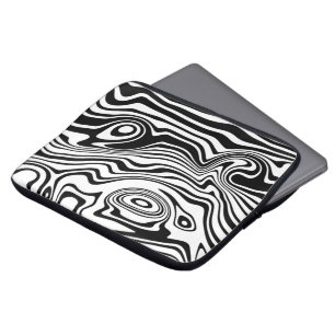 Capa Para Notebook Abstrato Waves Bolsa de laptop - Suas cores