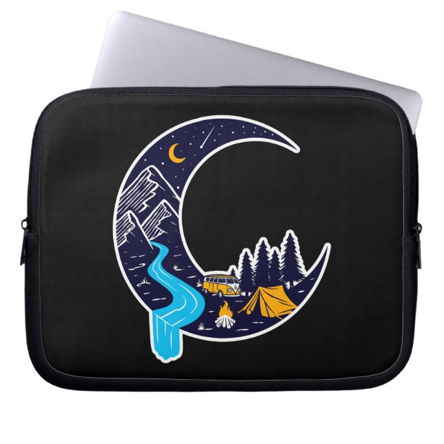 Capa Para Notebook Acampamento Crescent Moon Adventure (Frente)