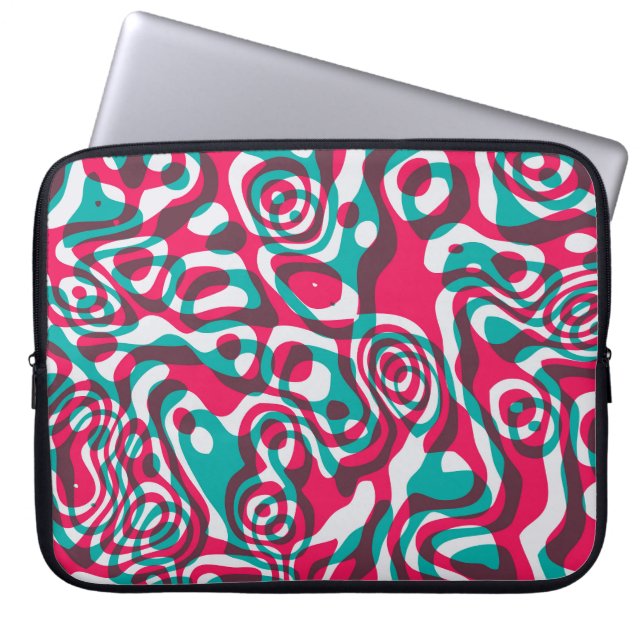 Capa Para Notebook Acido Psicodélico Sem Olhos De Fundo Funky. (Frente)