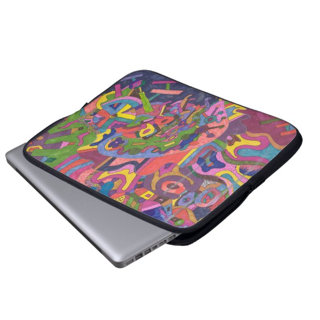 Capa Para Notebook "Acima da Tempestade" Abstrato Art (Frente Inferior)