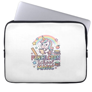 Capa Para Notebook Adesivo Mágico Adorável Escola Unicórnio Pencilcor
