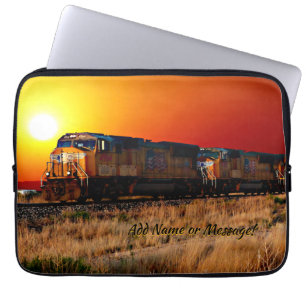 Capa Para Notebook Adicionar Mensagem de Nome - Comboio Locomotivo Di