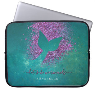 Capa Para Notebook Adicionar Nome à Cauda da Sereia Personalizada