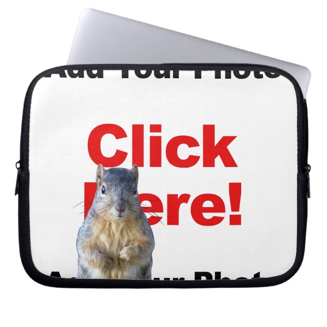 Capa Para Notebook Adicionar um Esquilo Personalizado (Frente)
